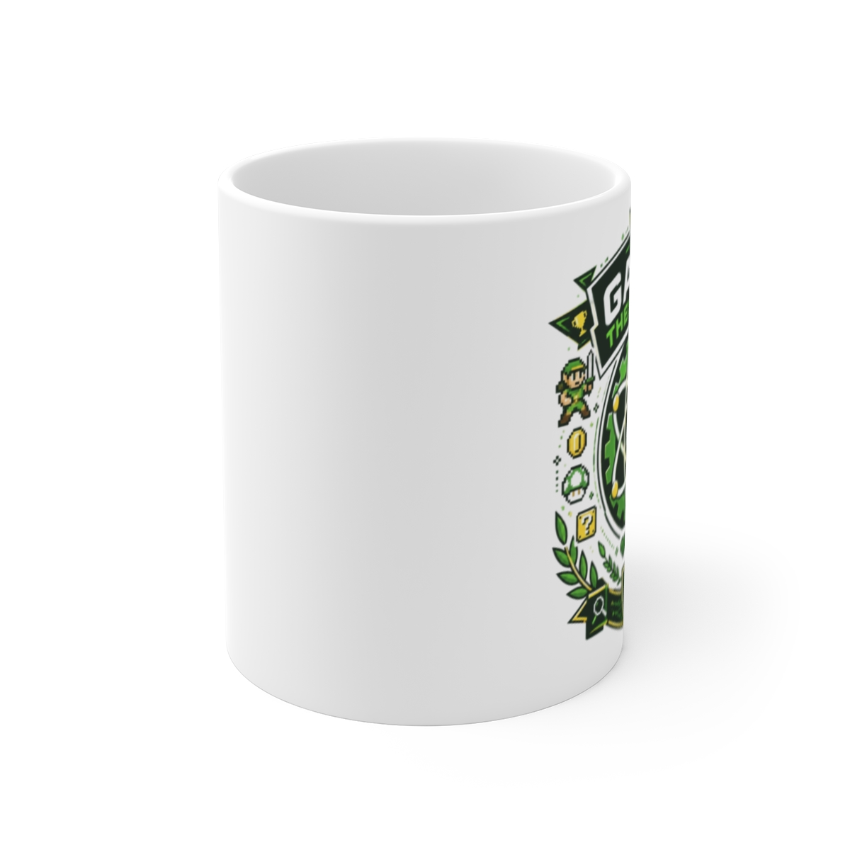 The Game Theorists Theoryverse "The Game Theorists" White Mug - alternate angle 1, merchandise