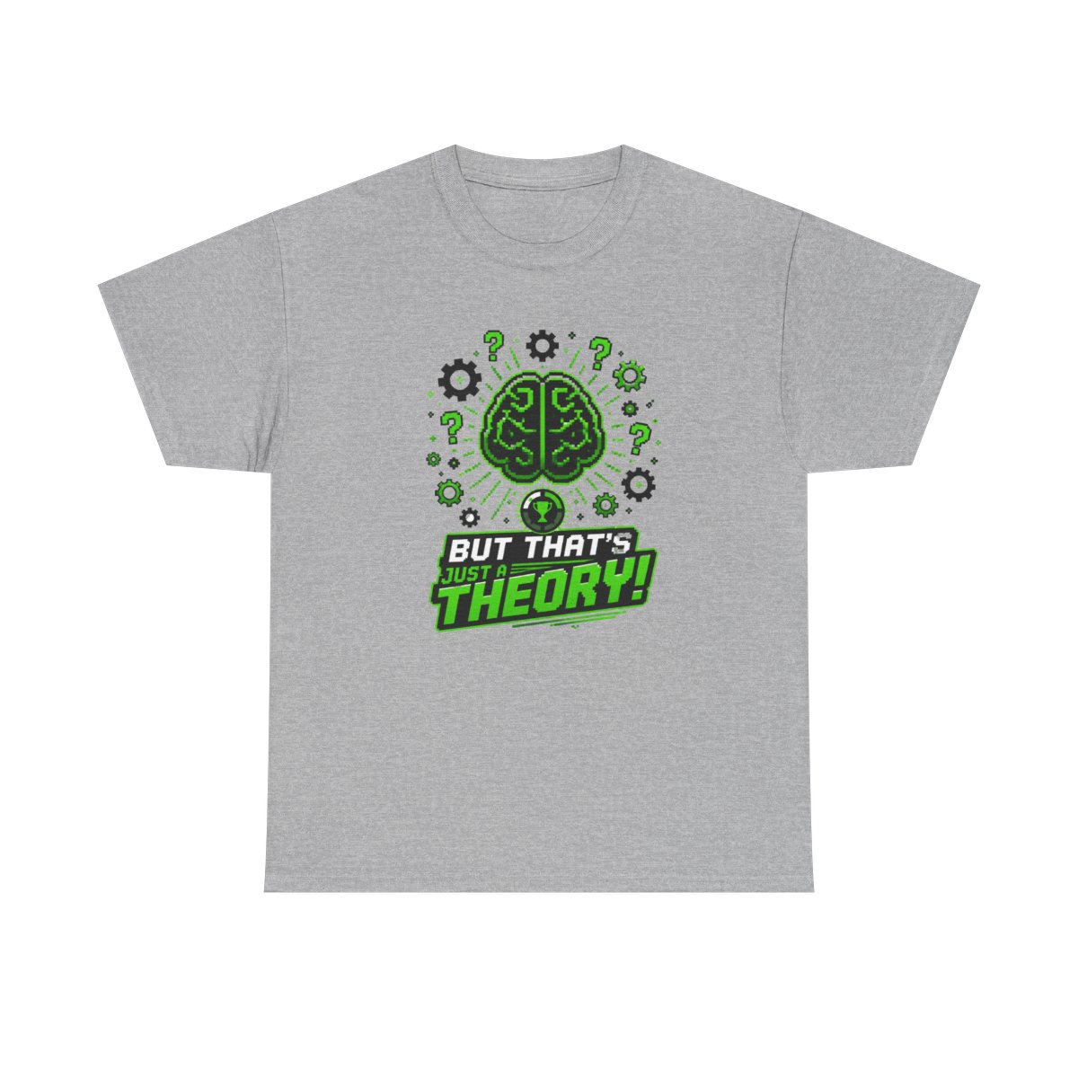 The Game Theorists Theoryverse "But that’s just a theory!" Unisex Tee - alternate angle 2, merchandise
