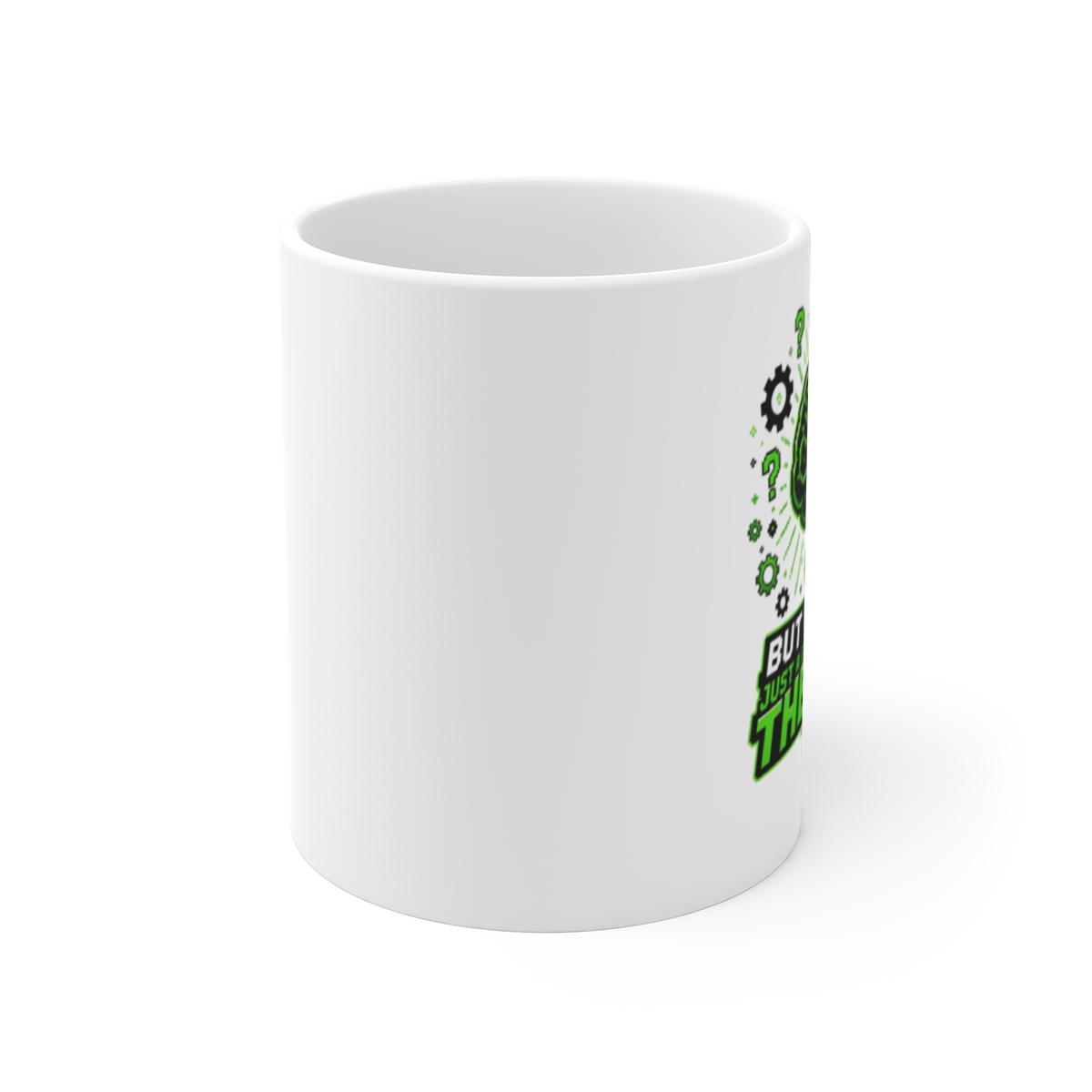 The Game Theorists Theoryverse "But that’s just a theory!" White Mug - alternate angle 1, merchandise