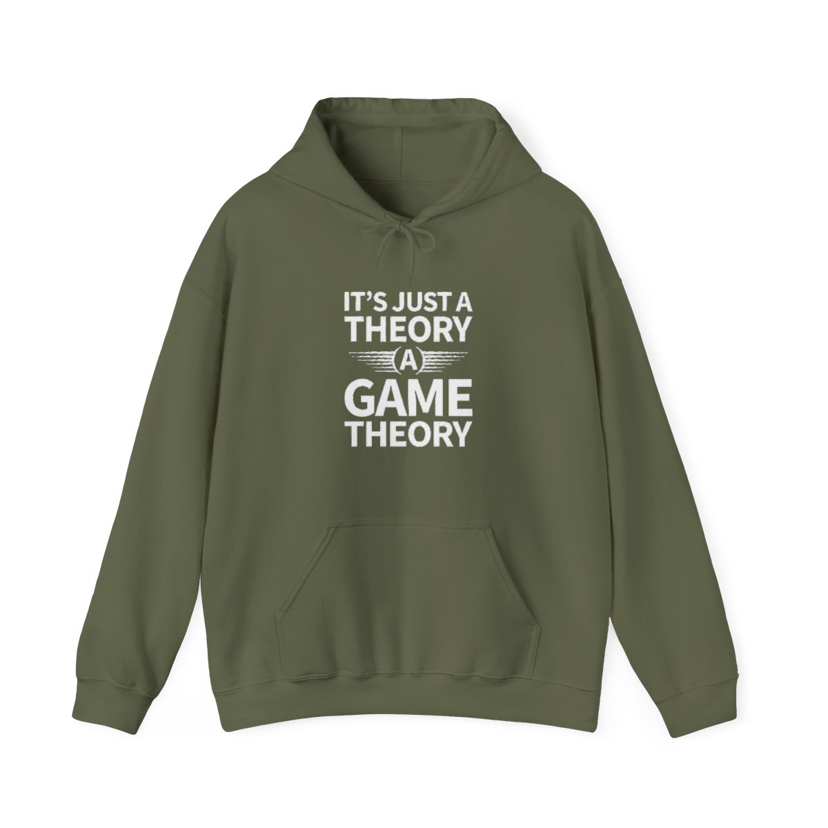 It's Just a Theory A Game Theory - White Hoodie | The Game Theorists Theoryverse - alternate angle 4, merchandise